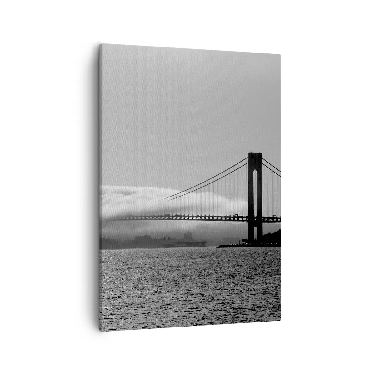 Canvastavla - Bild på duk - Passera Golden Gate - 50x70 cm