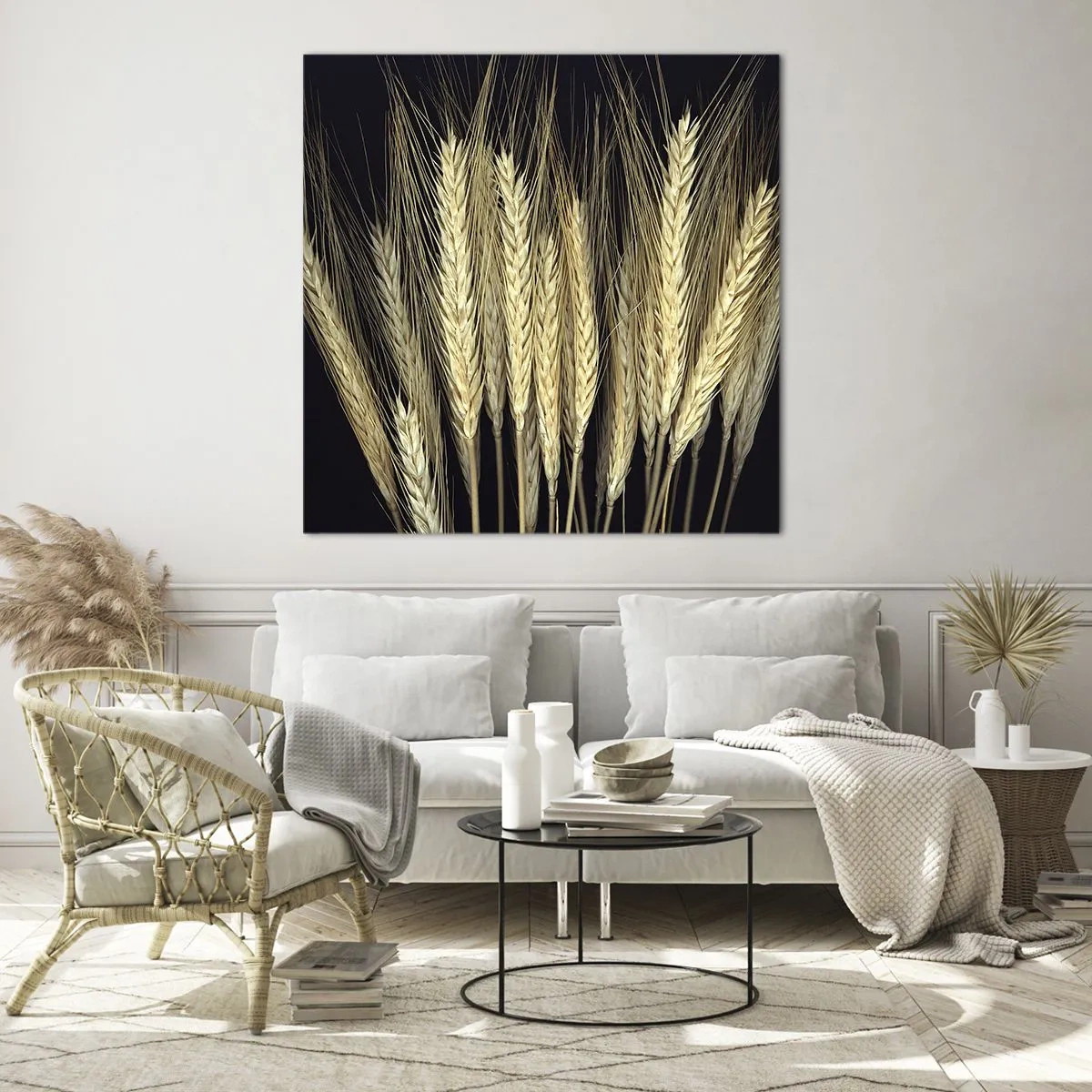 Glastavla - Bild på glas - Rustik magi - 50x50 cm