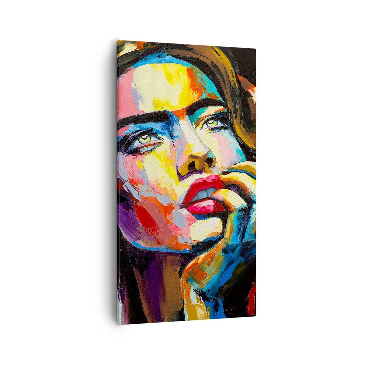 Canvastavla - Bild på duk - Drömmar seglar i himlen som fåglar - 55x100 cm