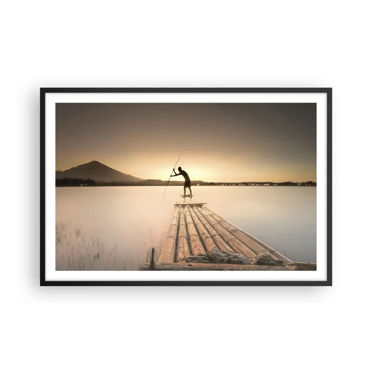 Affisch i svart ram - Före avkoppling - 91x61 cm