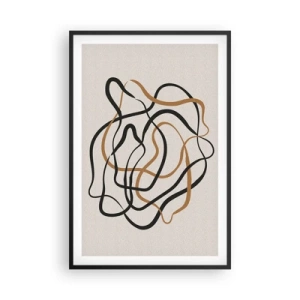 Affisch i svart ram - Allt har gått fel - 61x91 cm