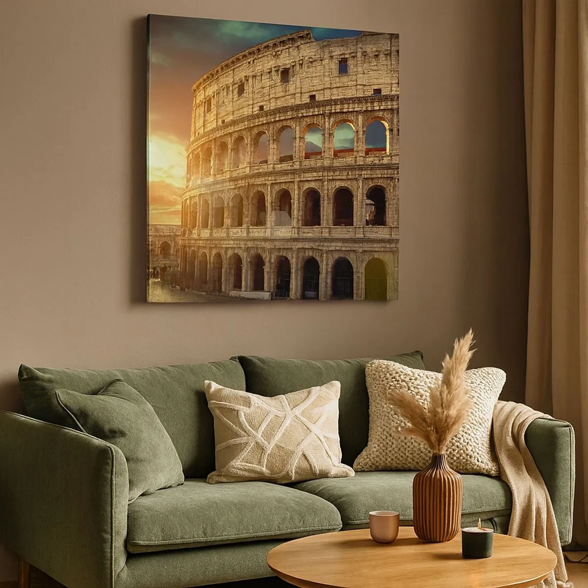 Canvastavla - Bild på duk - Kolossalt intryck - 30x30 cm