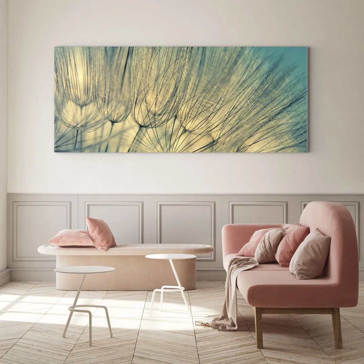 Glastavla - Bild på glas - I väntan på vinden - 120x50 cm