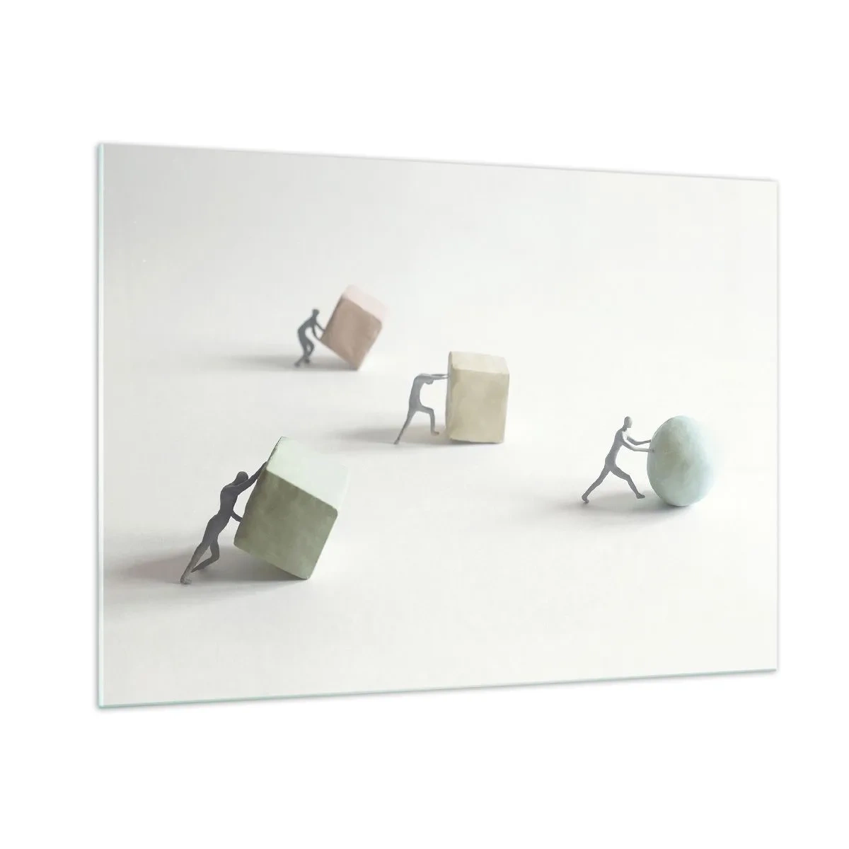 Glastavla - Bild på glas - Livet leker - 100x70 cm