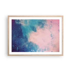 Affisch i ram av ljusek - Blåa famnar - 70x50 cm