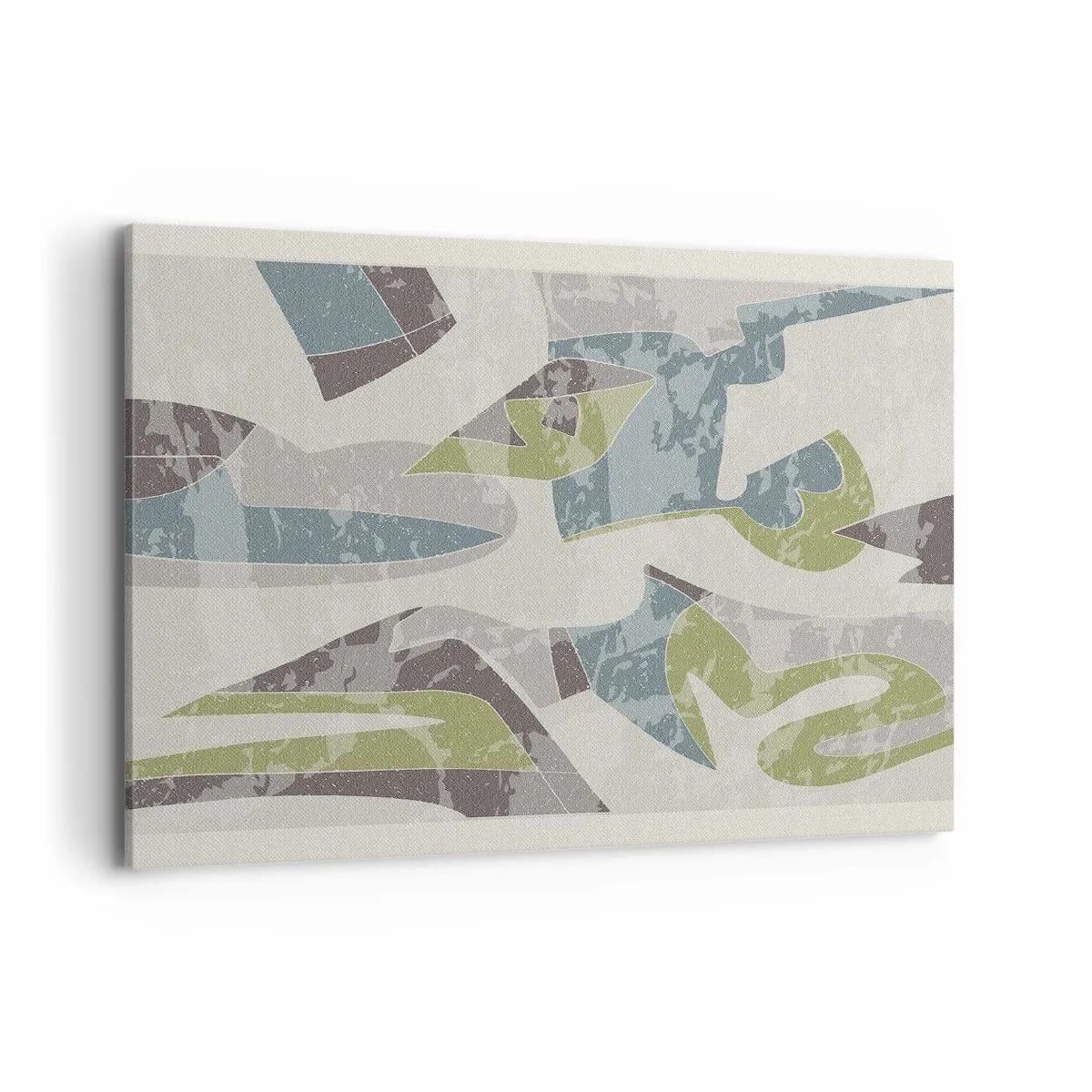 Canvastavla - Bild på duk - Komposition bakom glas - 100x70 cm