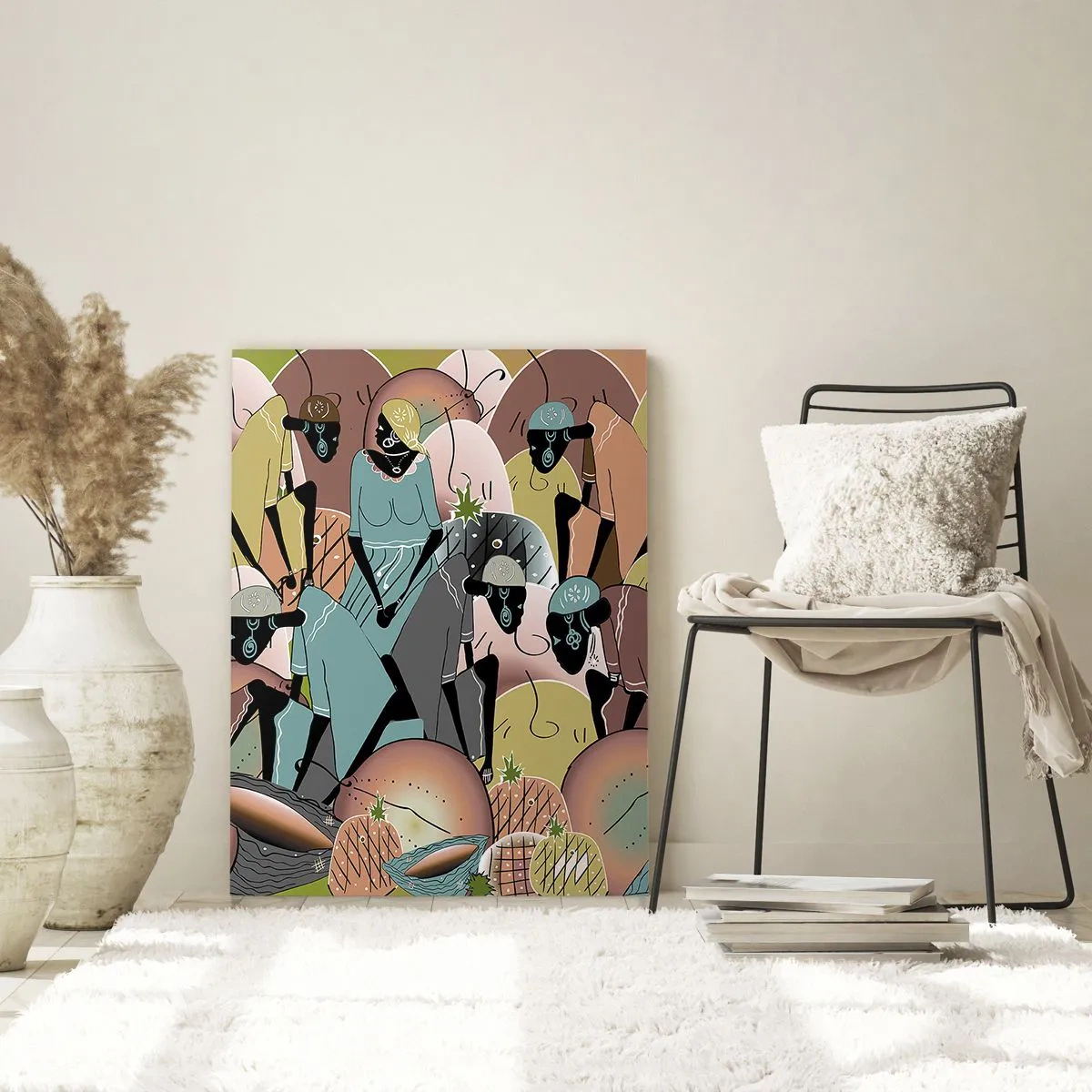 Glastavla - Bild på glas - Högtiden kommer - 70x100 cm