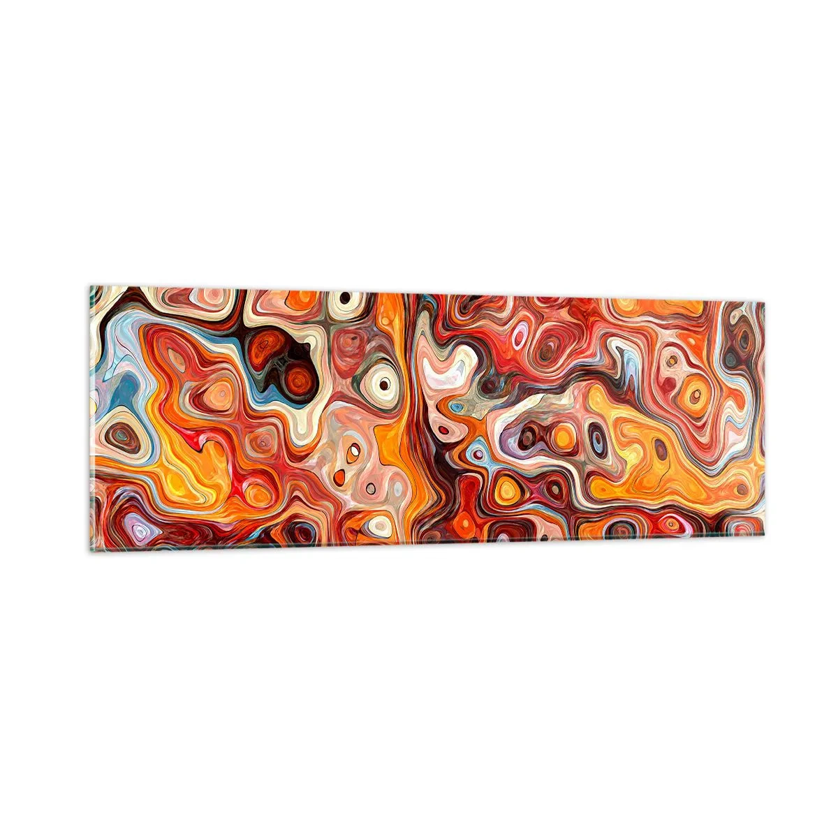 Glastavla - Bild på glas - Om nötterna löstes upp i honung - 90x30 cm