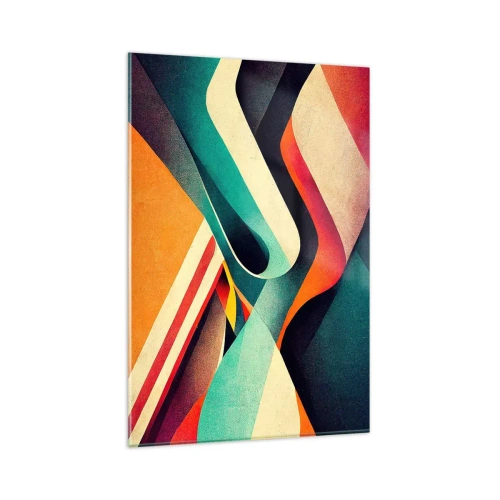 Glastavla - Bild på glas - Intensiv komposition - 80x120 cm