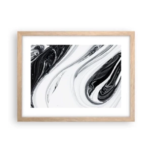 Affisch i ram av ljusek - Motsatskombination - 40x30 cm