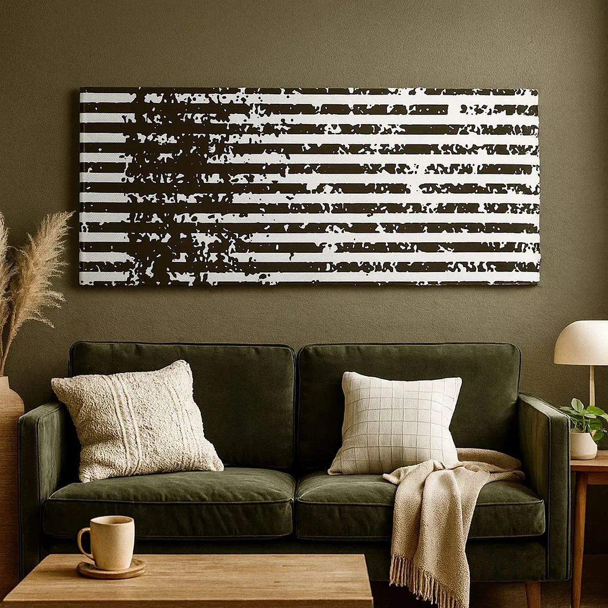 Canvastavla - Bild på duk - Rytm och brus - 100x40 cm
