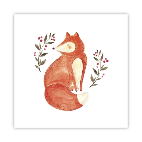 Affisch - Liten rödhårig - 40x40 cm