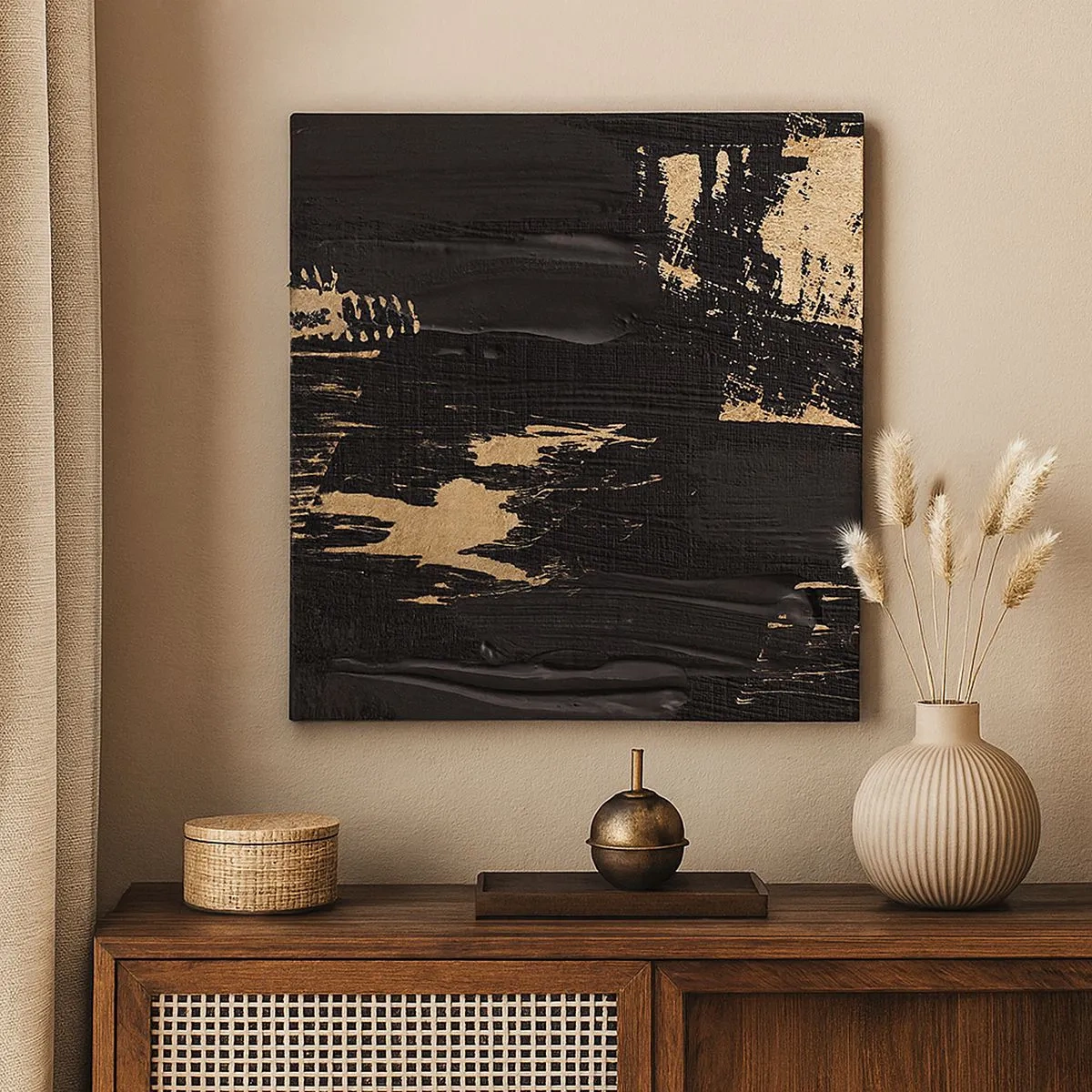 Canvastavla - Bild på duk - Ett spår av beröring - 30x30 cm