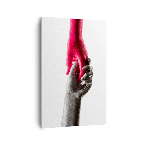 Canvastavla - Bild på duk - Tillsammans, dock annorlunda - 80x120 cm