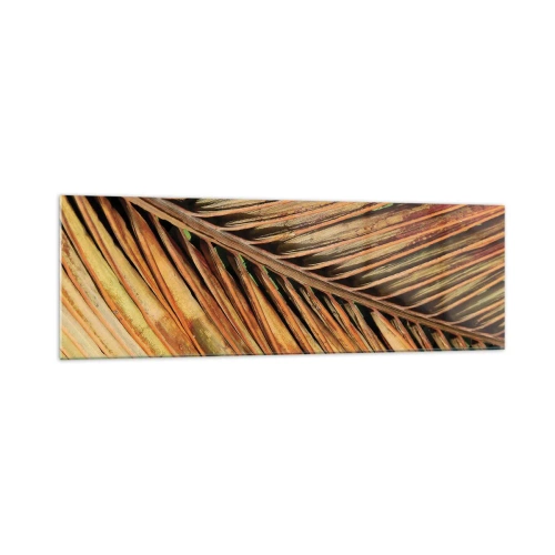 Glastavla - Bild på glas - Kokosguld - 160x50 cm