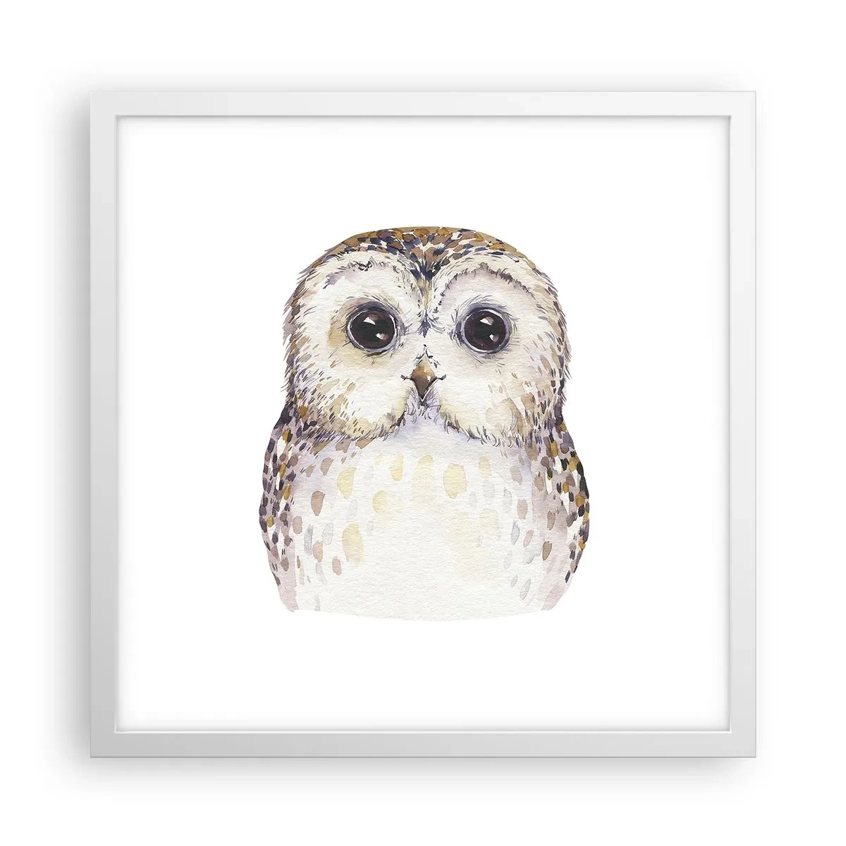 Affisch i vit ram - Titta i mina ögon - 40x40 cm