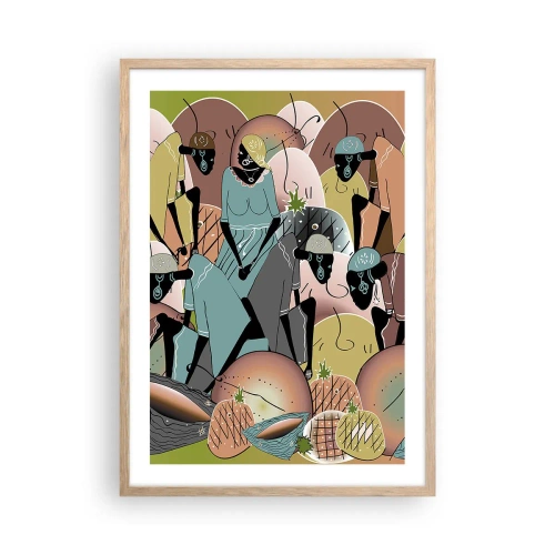 Affisch i ram av ljusek - Högtiden kommer - 50x70 cm