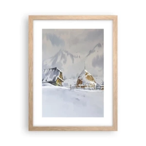 Affisch i ram av ljusek - I snödalen - 30x40 cm