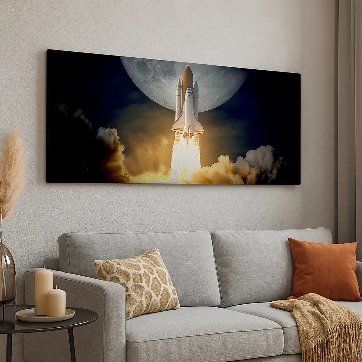 Canvastavla - Bild på duk - Början på ett utomjordiskt äventyr - 30x30 cm