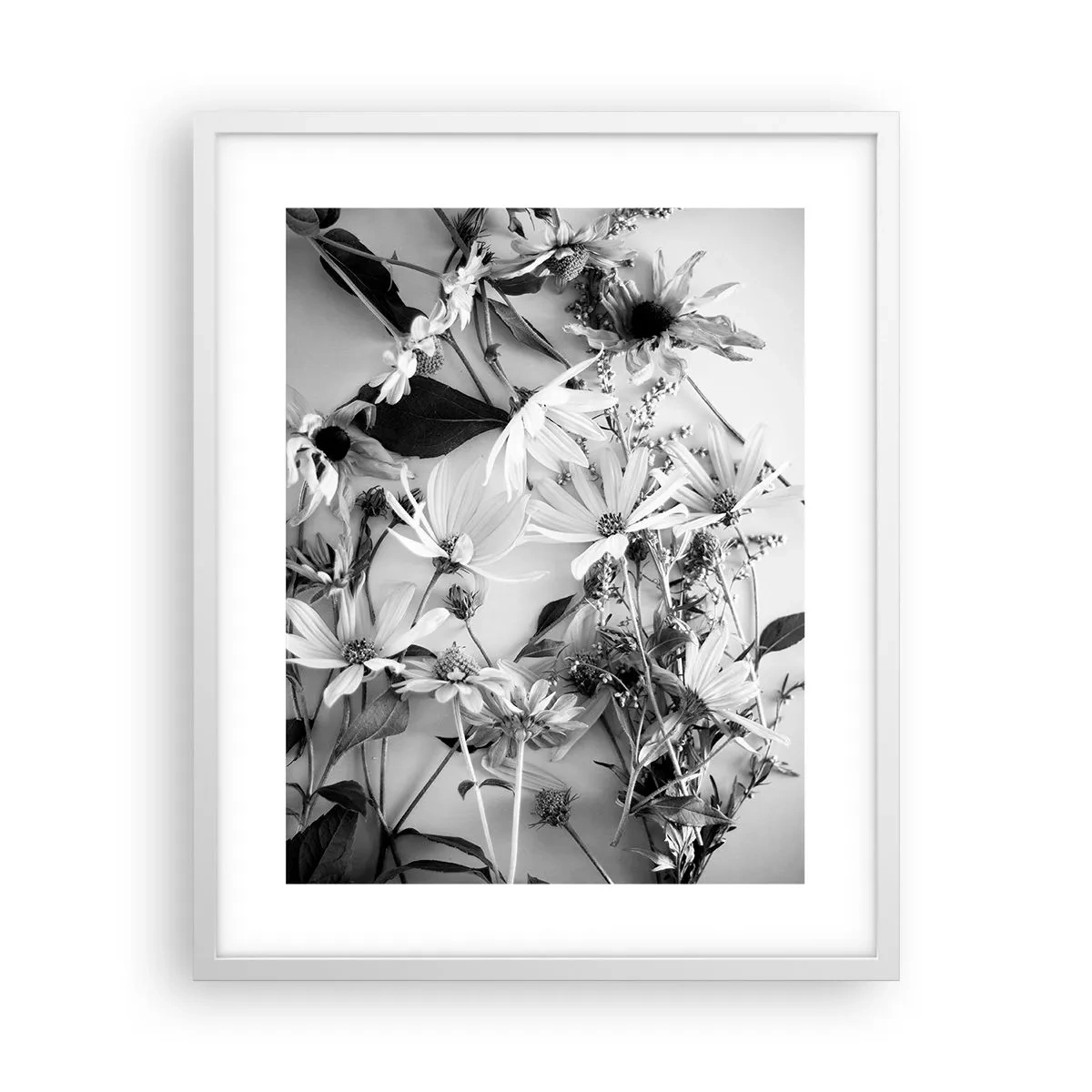 Affisch i vit ram - Icke-blombukett - 40x50 cm