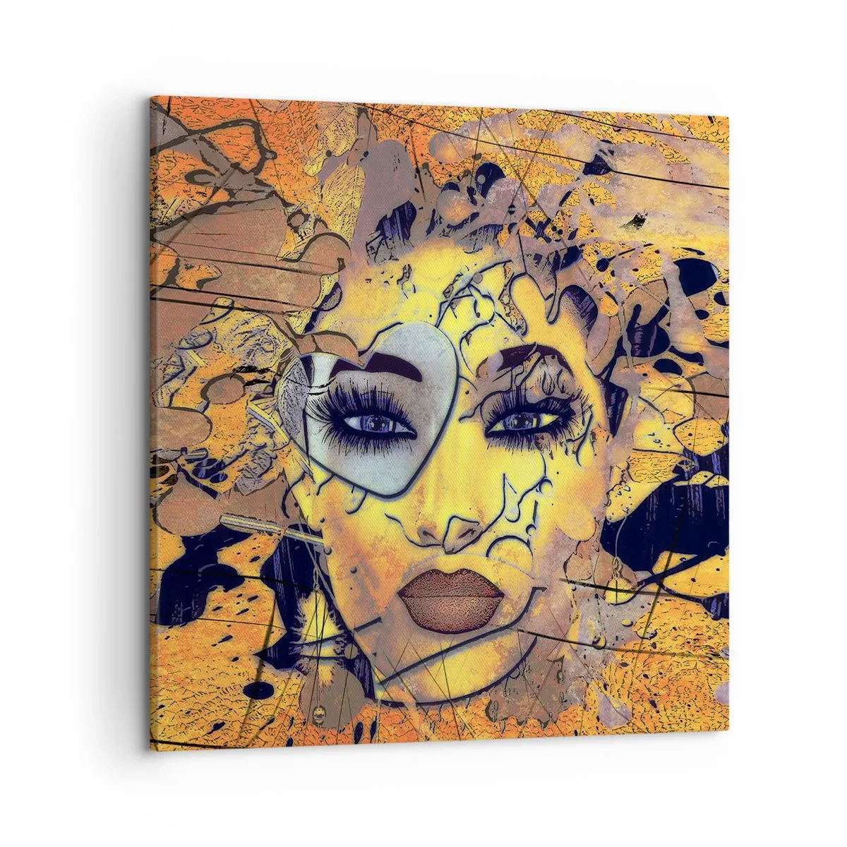 Canvastavla - Bild på duk - Solig skönhet - 50x50 cm