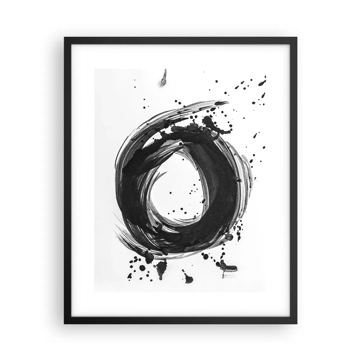Affisch i svart ram - Skapandets virvel - 40x50 cm
