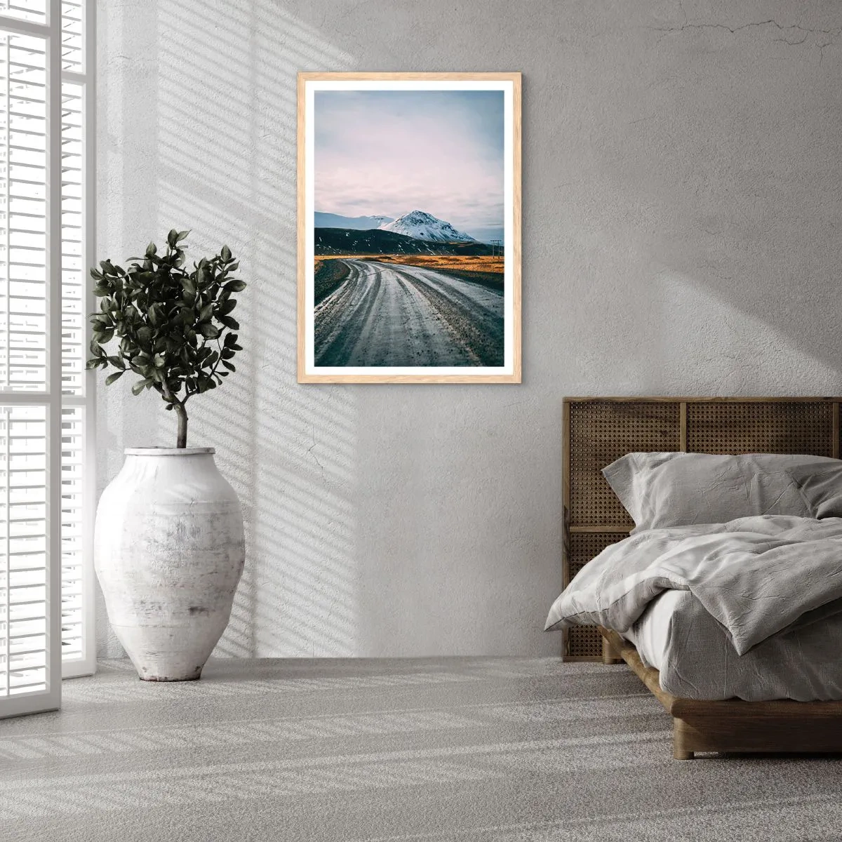 Affisch i ram av ljusek - I isländsk stämning - 50x70 cm