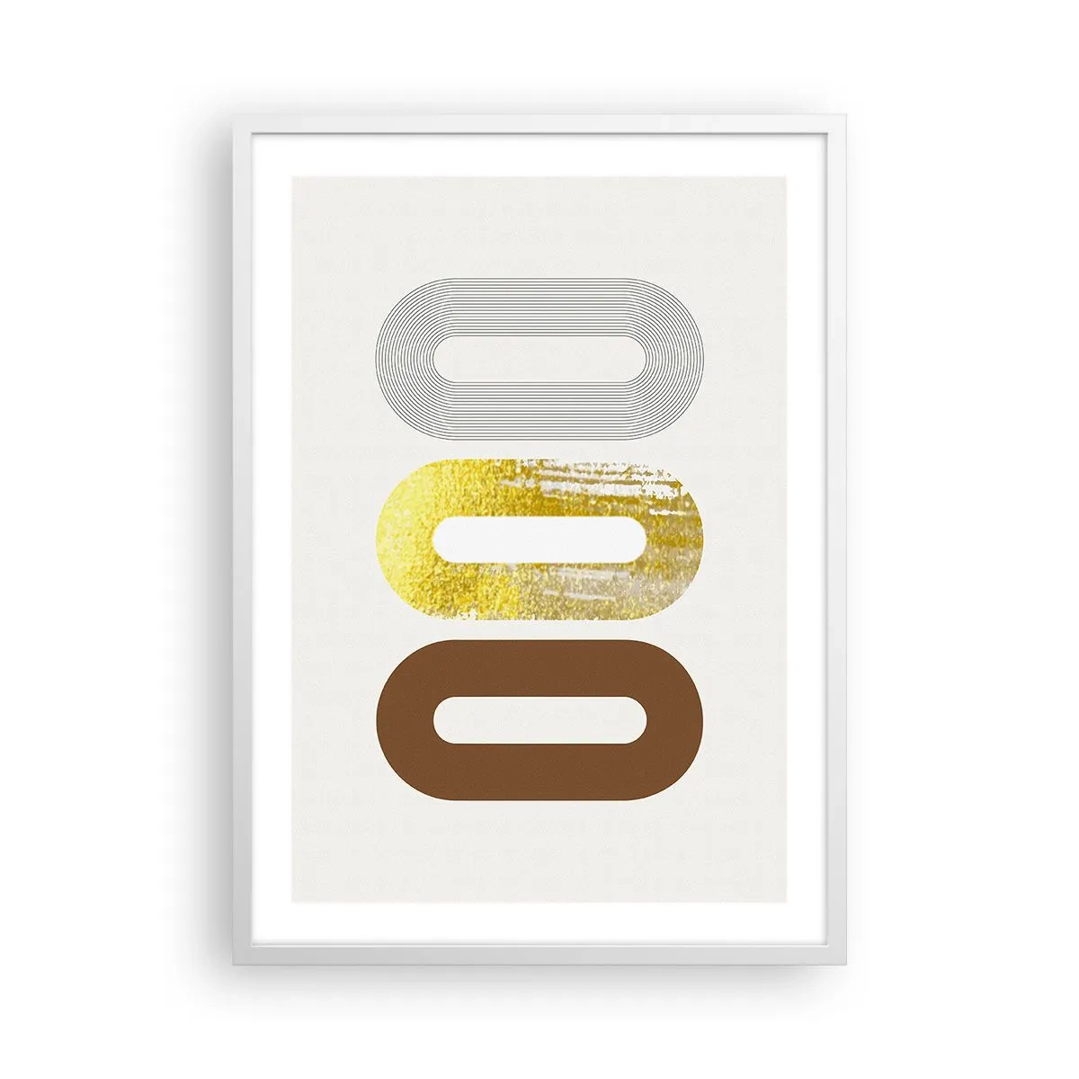 Affisch i vit ram - Ooo! - 50x70 cm