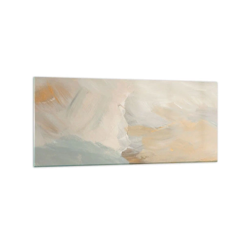Glastavla - Bild på glas - Abstraktion - ett land av mildhet - 120x50 cm