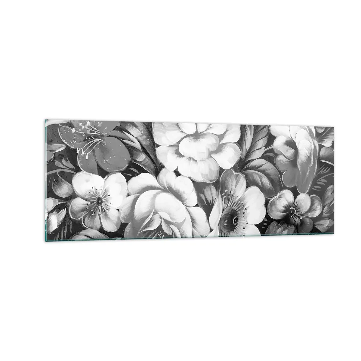 Glastavla - Bild på glas - Vackra även i gråskala - 140x50 cm