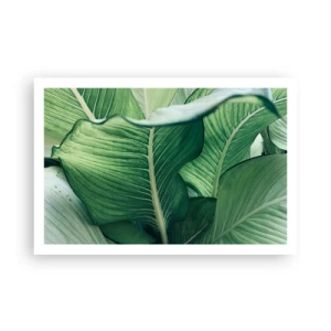 Affisch - Livet intensivt grönt - 91x61 cm