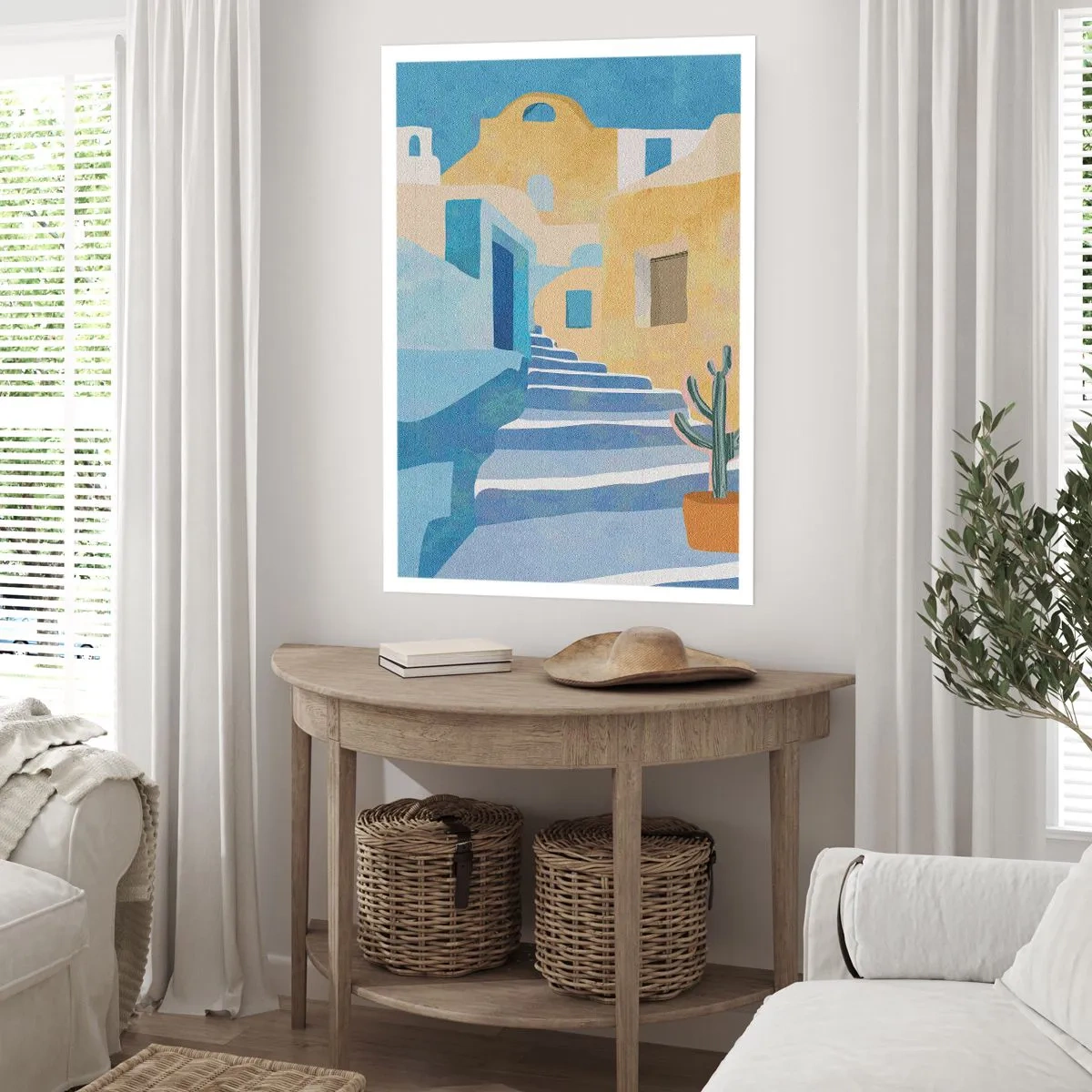 Affisch - En dag i en arabisk stad - 40x50 cm