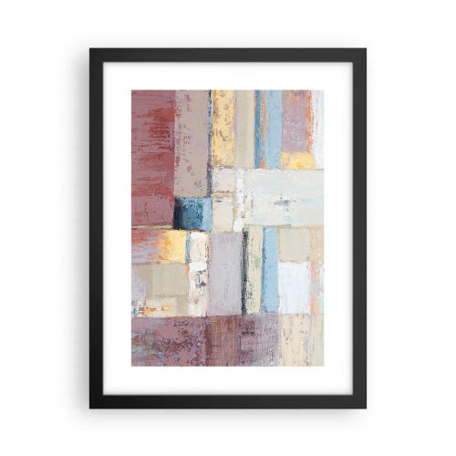 Affisch i svart ram - Geometrins lugn - 30x40 cm