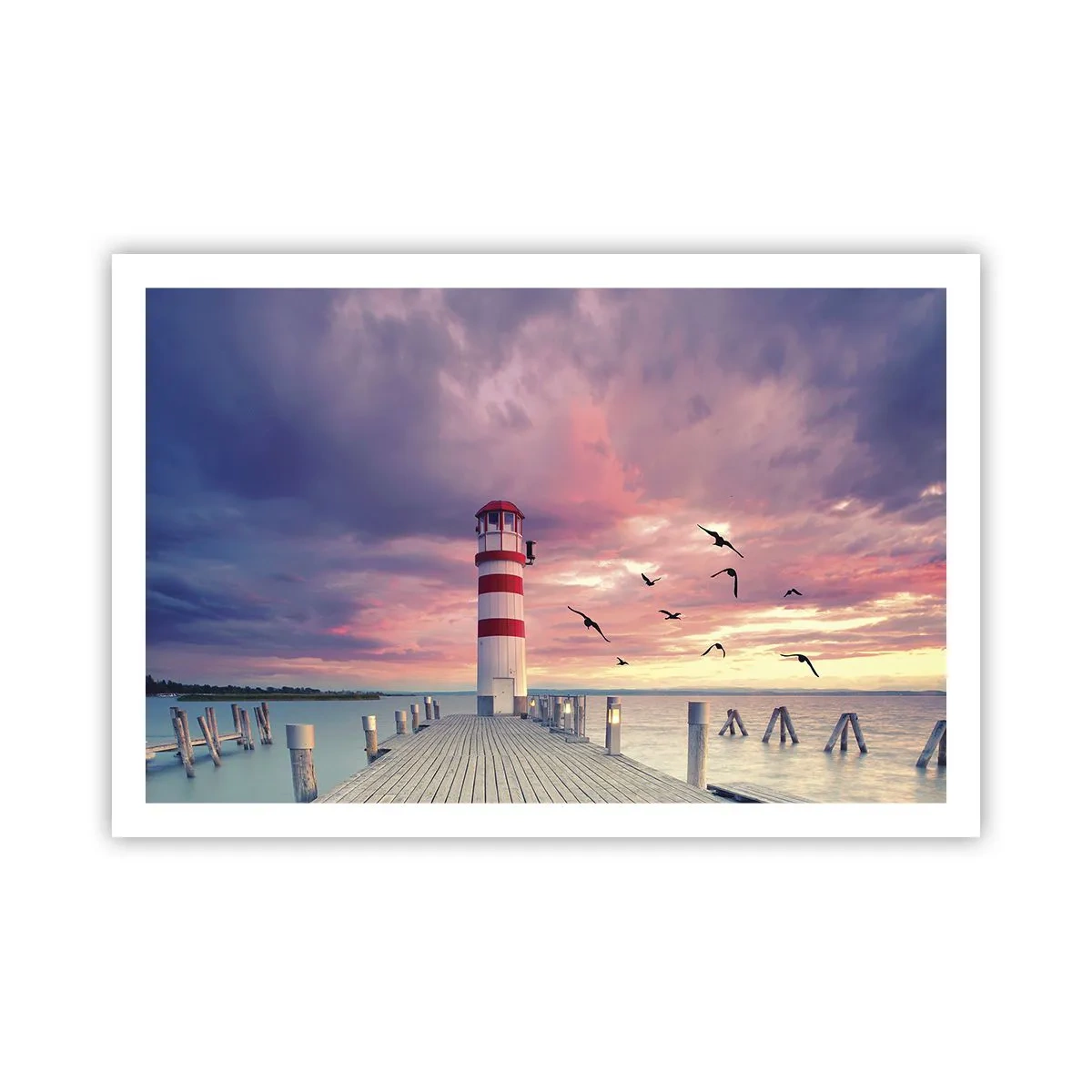 Affisch - Dags att bege sig till hamnen - 91x61 cm