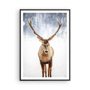 Affisch i svart ram - Rakt från snödimman - 70x100 cm