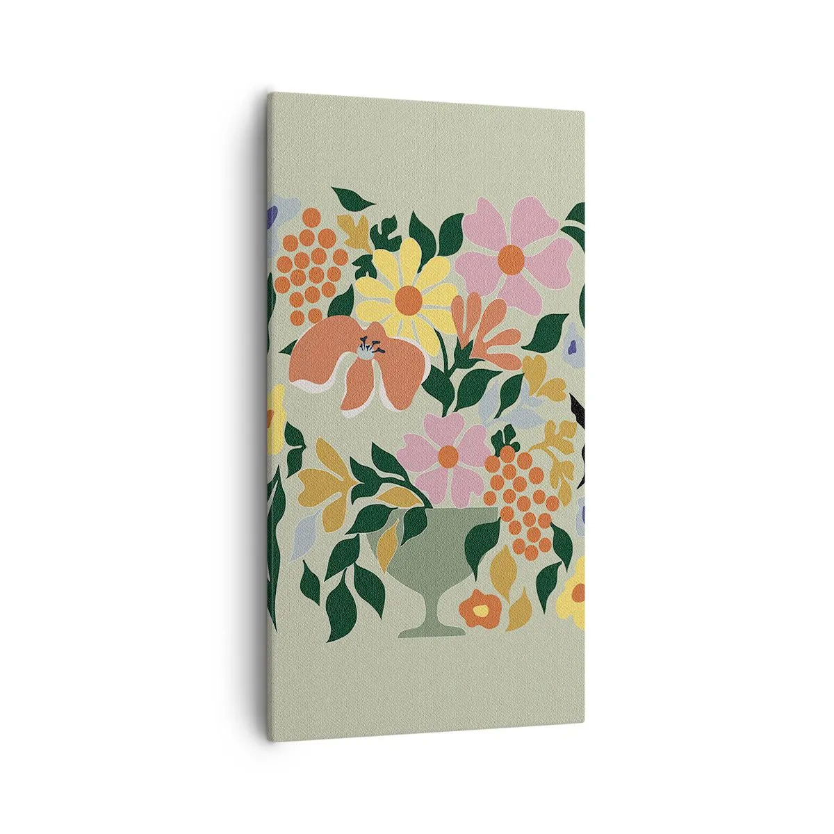 Canvastavla - Bild på duk - En bukett full av liv - 55x100 cm