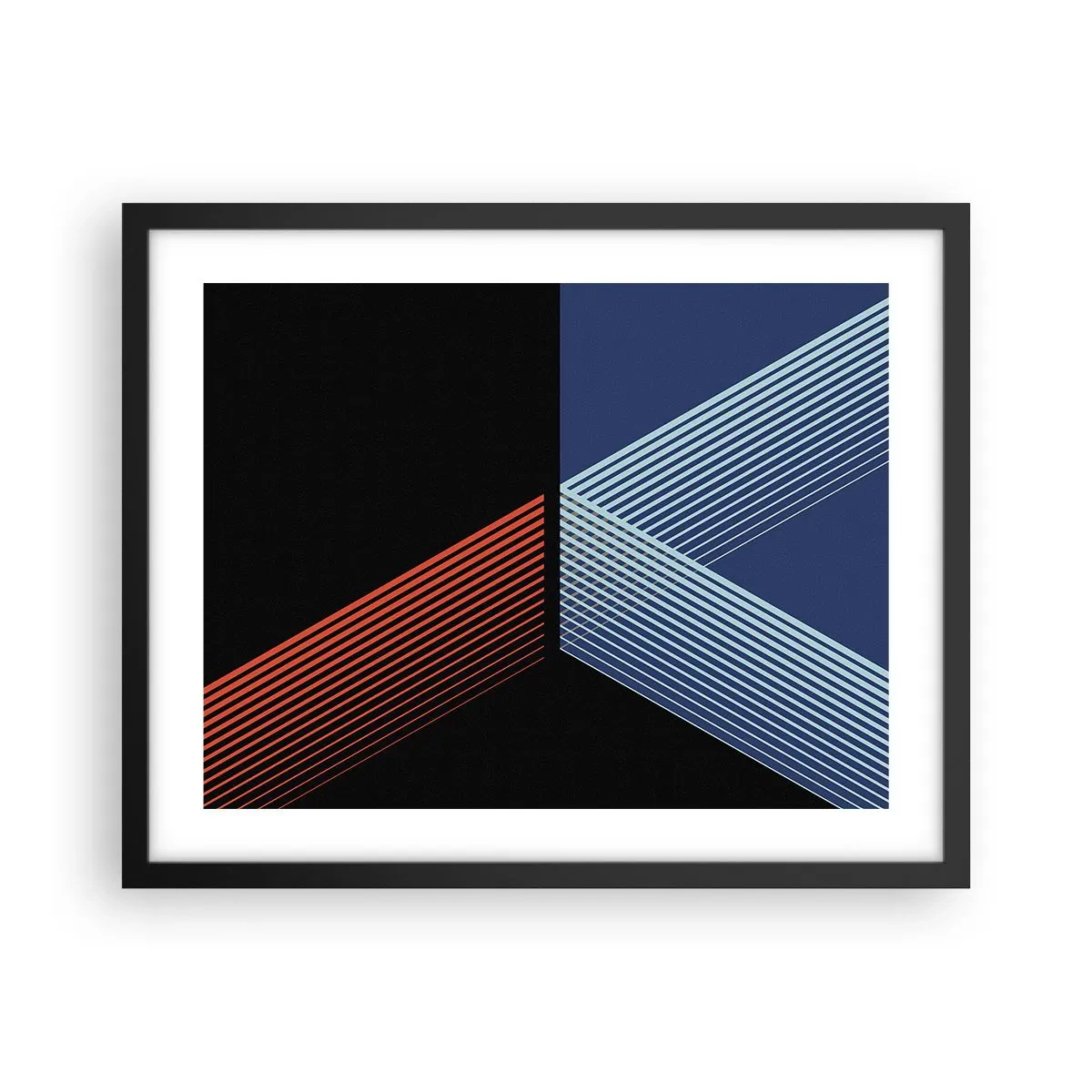 Affisch i svart ram - Enkel historia - 50x40 cm