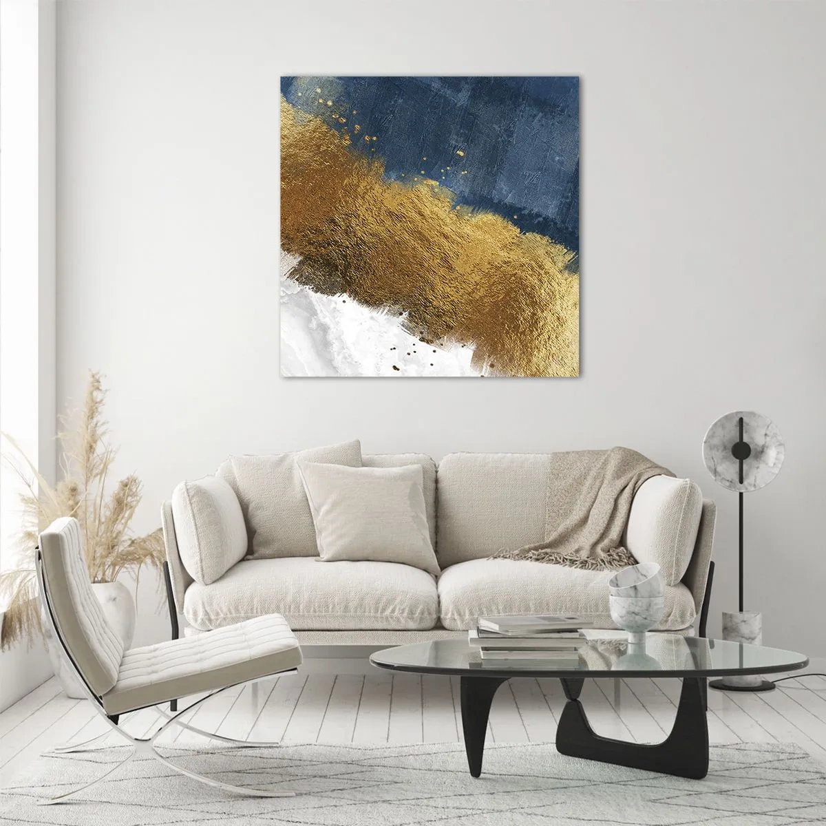 Glastavla - Bild på glas - Sommarens färger - 30x30 cm