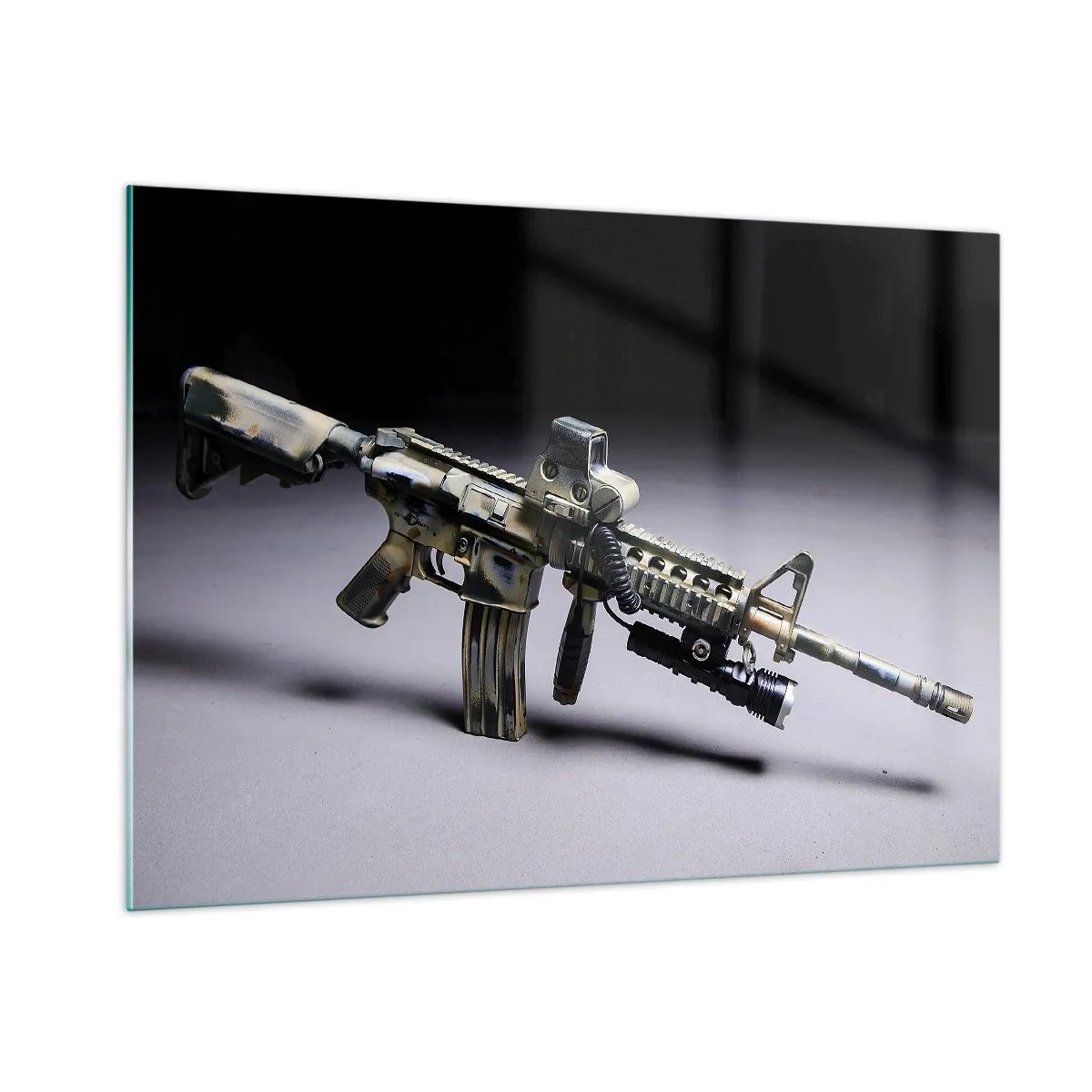 Glastavla - Bild på glas - Alltid farlig - 100x70 cm