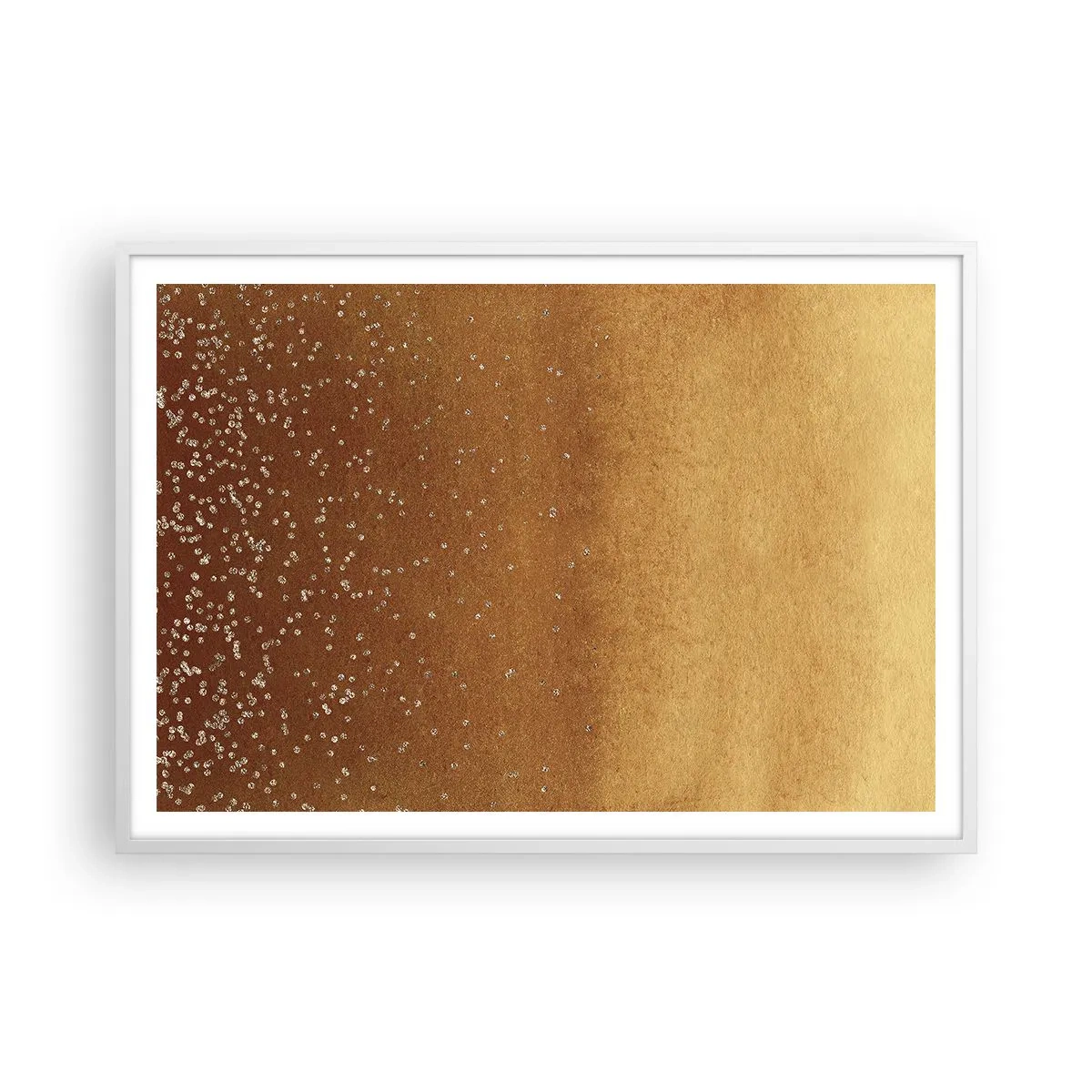 Affisch i vit ram - Ljusets födsel - 100x70 cm