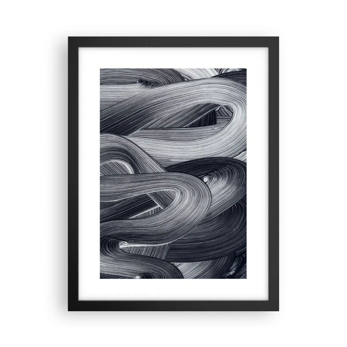 Affisch i svart ram - Verklighetens flythet - 30x40 cm