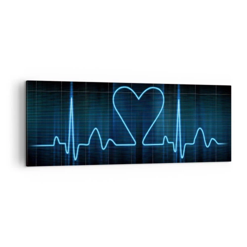 Canvastavla - Bild på duk - I hjärtats takt - 140x50 cm