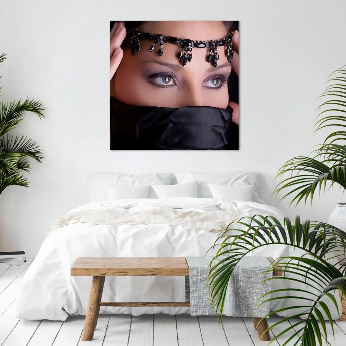 Canvastavla - Bild på duk - Lockande orientalisk hemlighet - 70x70 cm