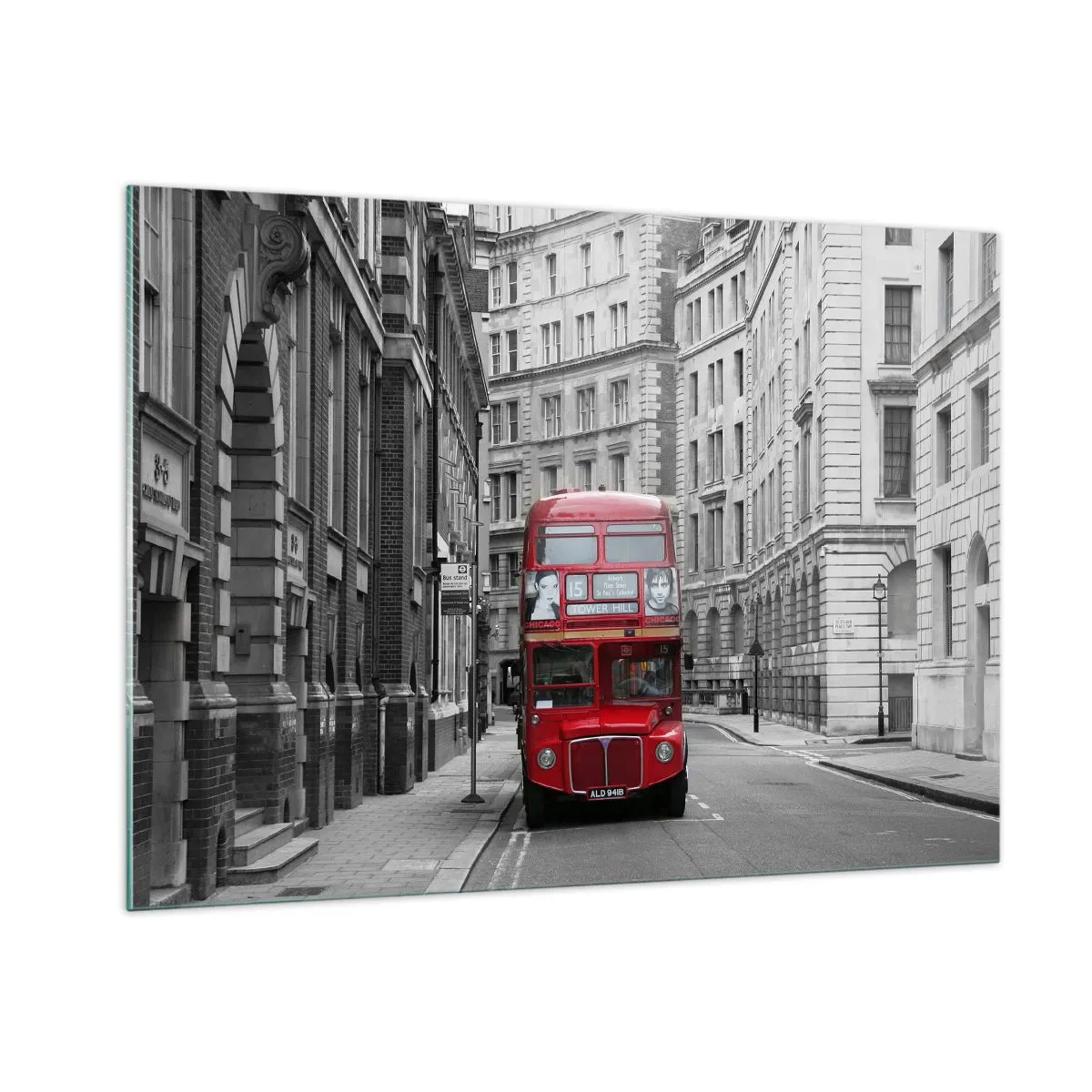 Glastavla - Bild på glas - Vardagen behöver inte vara grå - 100x70 cm