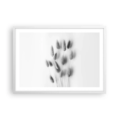 Affisch i vit ram - Fluffigt gräs - 70x50 cm