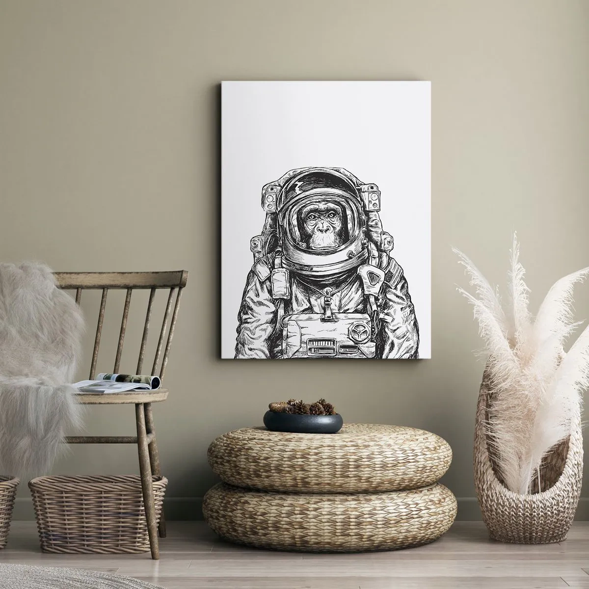 Canvastavla - Bild på duk - Alternativ evolution - 50x70 cm