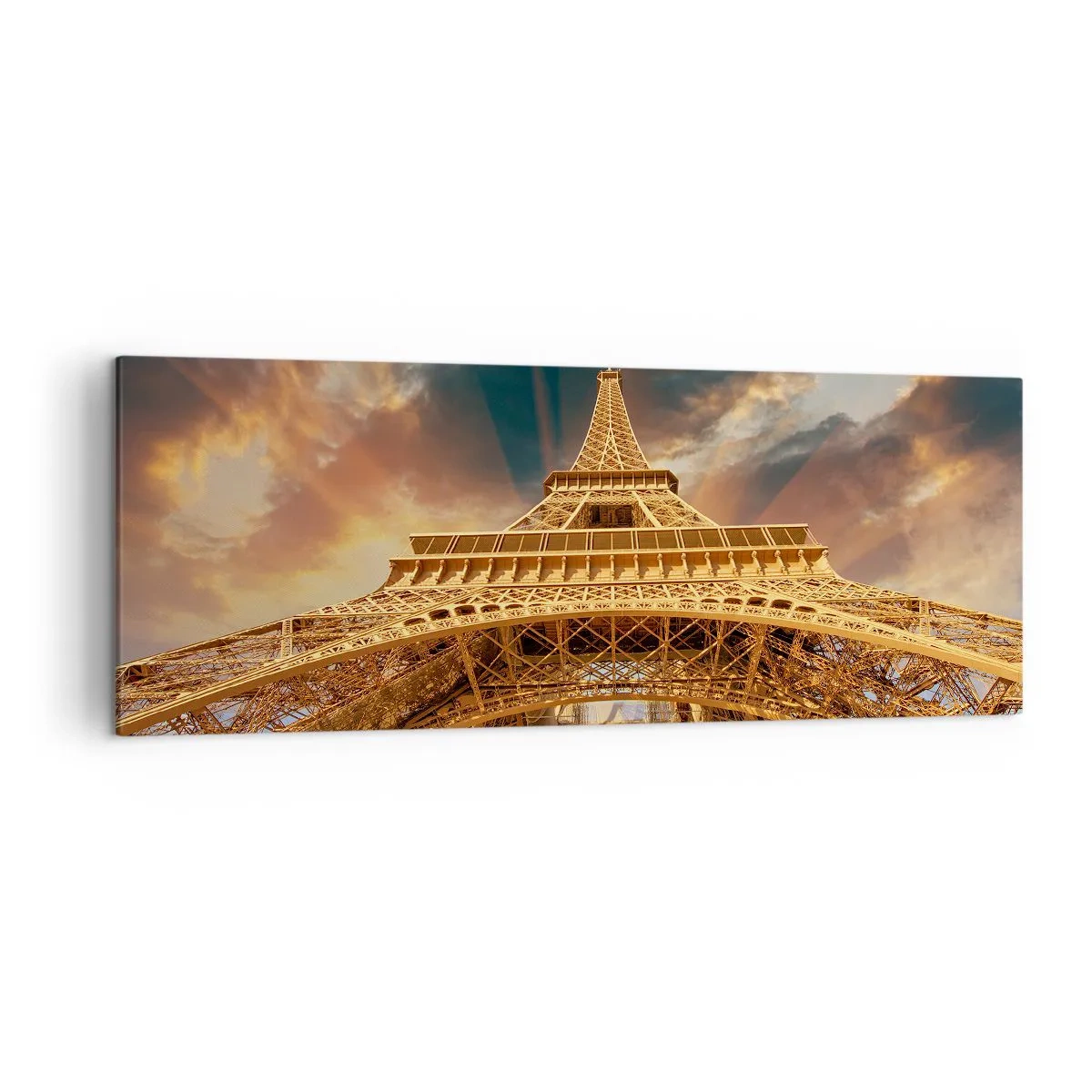 Canvastavla - Bild på duk - Hur mänskligheten nådde himlen - 140x50 cm