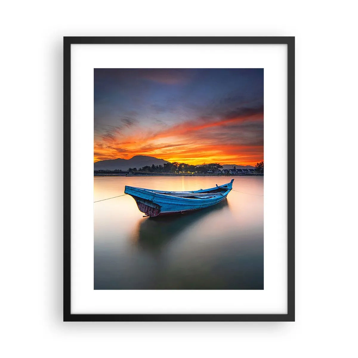 Affisch i svart ram - Det kommer en god natt - 40x50 cm