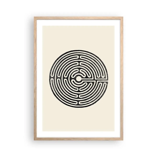 Affisch i ram av ljusek - Mystisk ordning - 50x70 cm