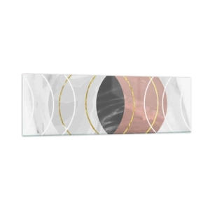 Glastavla - Bild på glas - Sfärernas musik - 160x50 cm